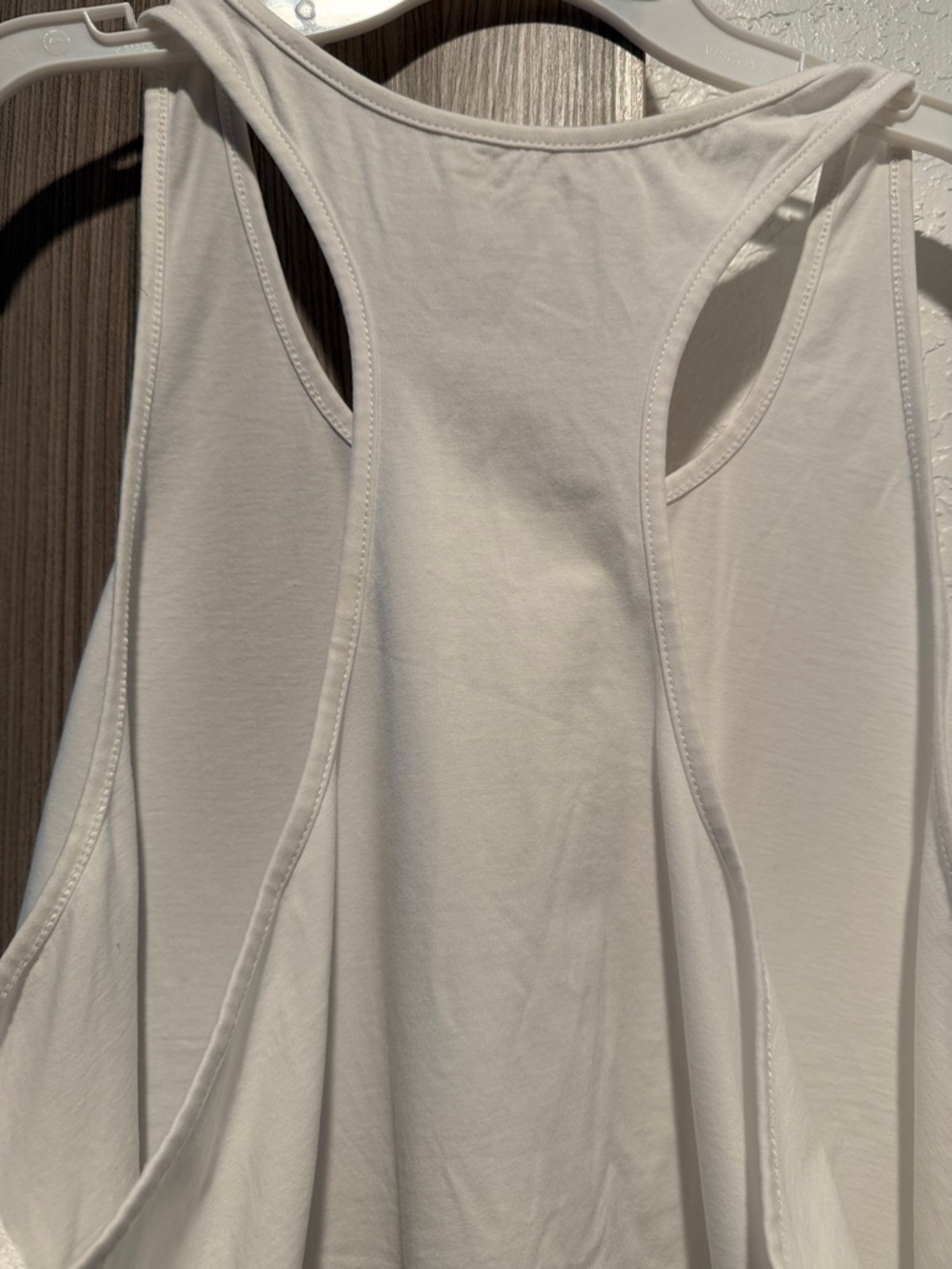 White Racerback Tank Top with 'Faith' Script - Picture 6 of 6